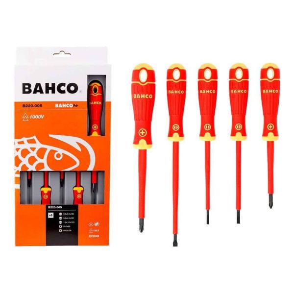 Destornilladores Fit 1000v Set 5 Pzas B220.005 Bahco - Imagen 2