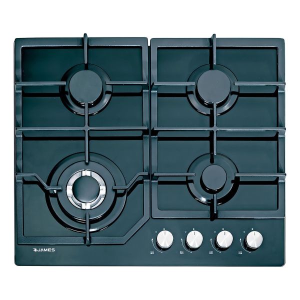 Anafe Gas James Vidrio Negro Encendido Quemador Triple - Imagen 2