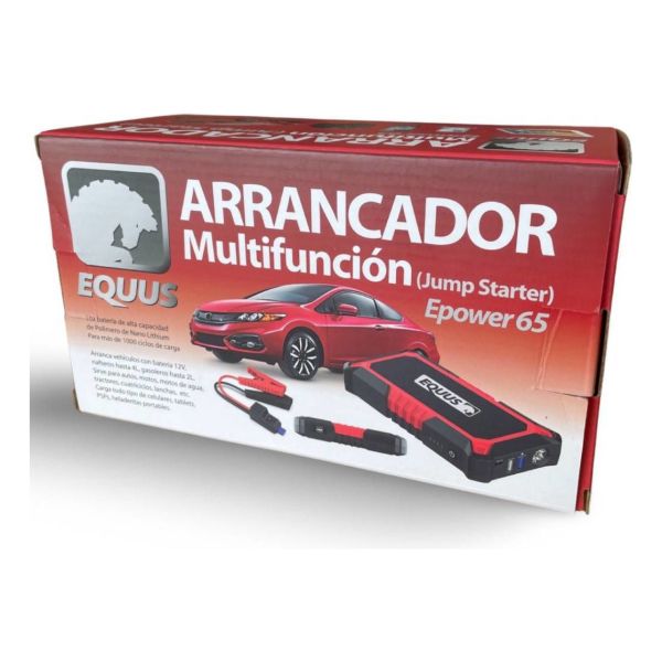 Arrancador De Autos Y Cargador Equus Epower-65 12.000mah - Imagen 3