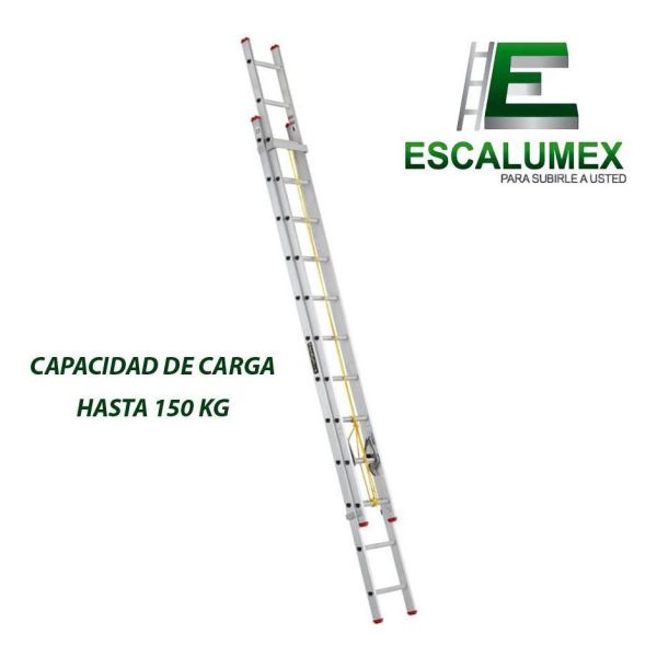 Escalera Colisa 16 Escalones Aluminio Escalumex, Mexicana