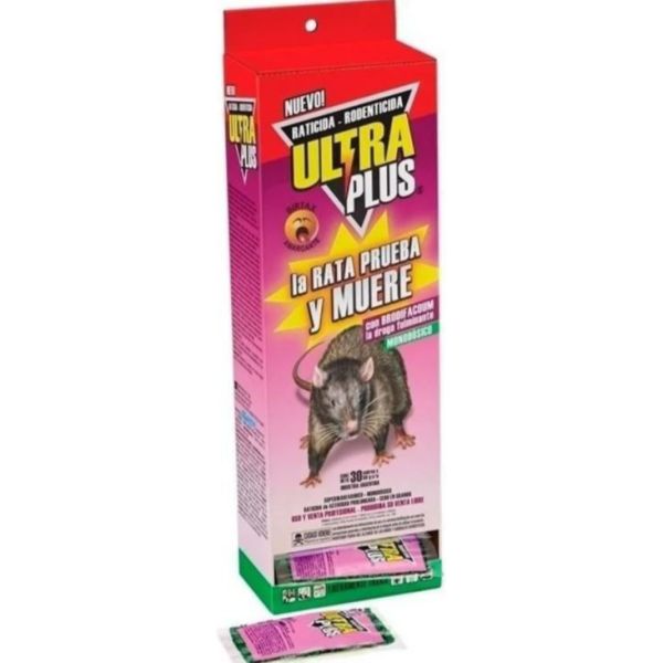 Veneno Para Ratas Y Ratones Raticida Ultra Plus Granos 50gr