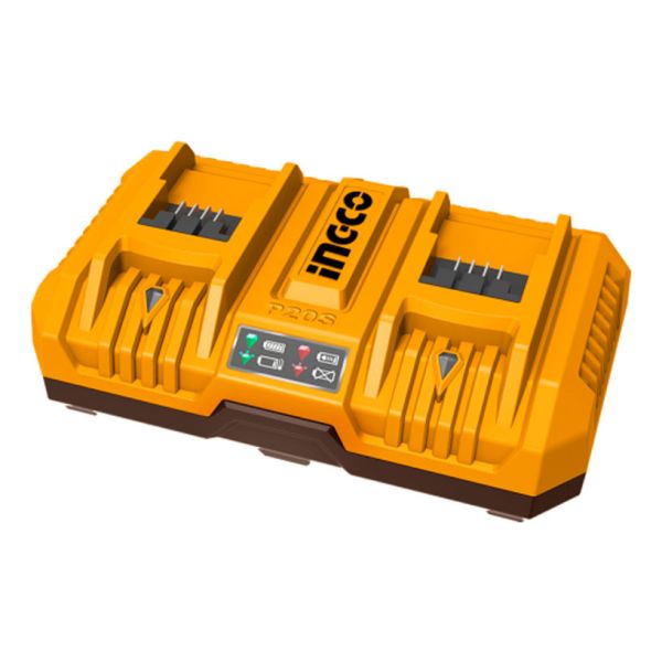 Cargador 20v Doble 8ah Rapido Ingco Fcli2082