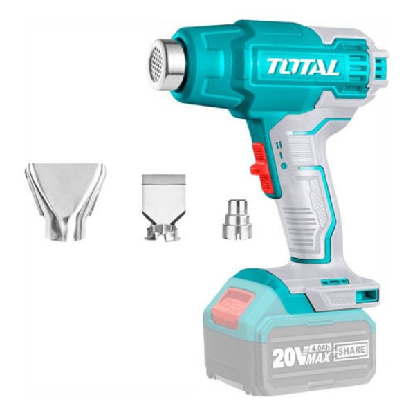 Pistola De Calor Inalámbrica Total 20v Industrial, Dos Tempe