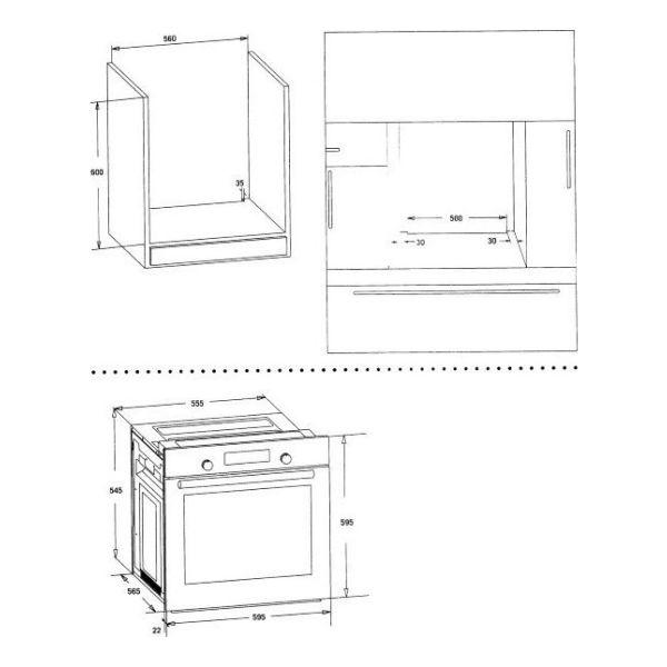 Horno De Empotrar James Hee Bkd Negro Grill Kirkor - Imagen 6