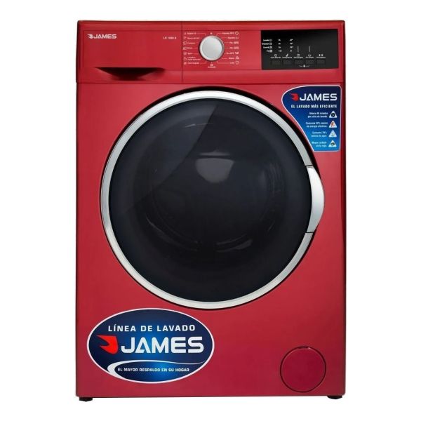 Lavarropas James Lr1008 Rojo 6kg 15 Programas Kirkor