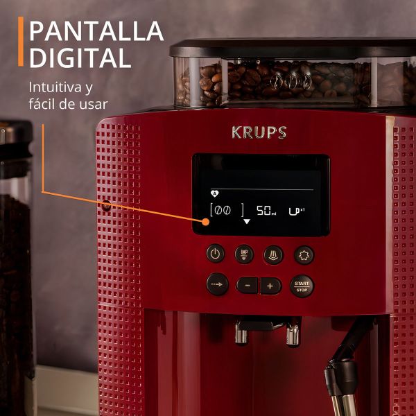 Cafetera Krups Automatic Espresso Essential Display Red - Imagen 6