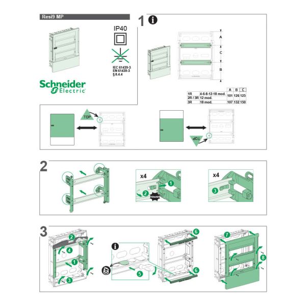 Tablero De Embutir 36 Módulos Puerta Opaca - Imagen 4