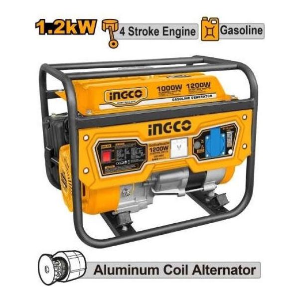 Generador Gasolina 1.2kw Ingco Ge15005 - Imagen 2