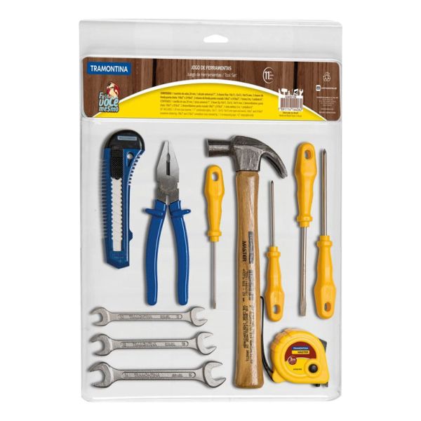 Kit De 11 Herramientas Básicas Tramontina