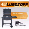 Parrilla Parrillero Barbacoa Carbón Portátil Ruedas Lusqtoff - Imagen 6