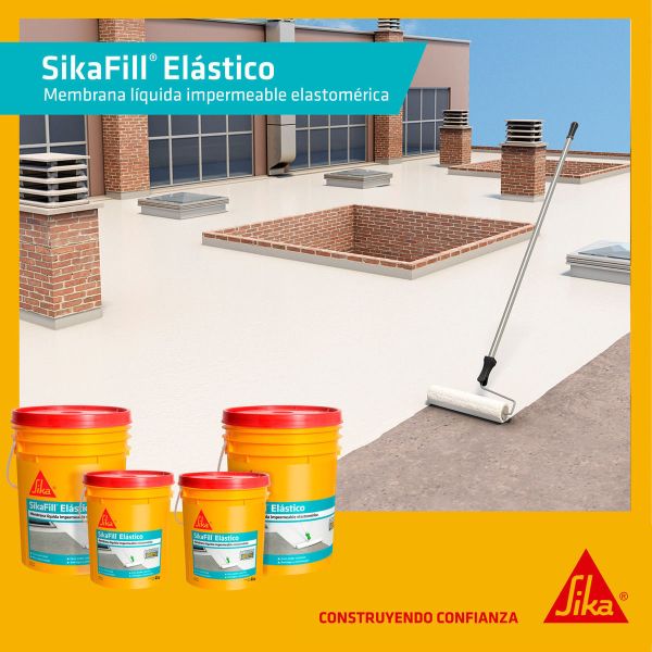 Sikafill Elástico Membrana Liquida Sika 4kg Kirkor - Imagen 4