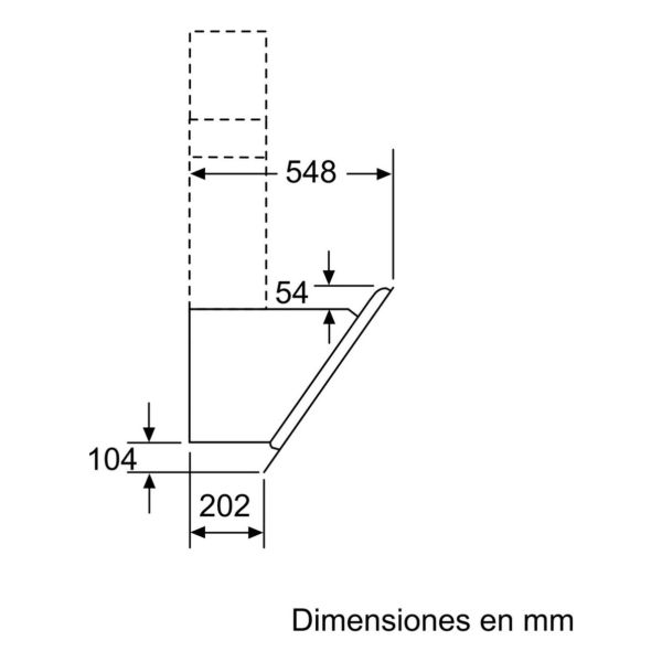 Campana De Pared Bosch Dwk98pr60 Inclinada 90cm - Imagen 9