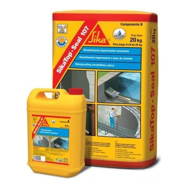 Sika Top Seal 107 Revestimiento Impermeable X 5kg A+b K37 Ki