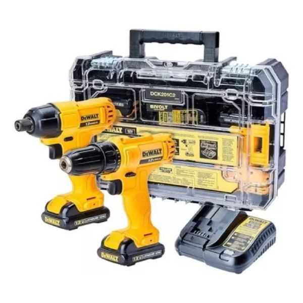 Combo Dewalt 12v Taladro + Atornillador Impacto Dck201c2 K37