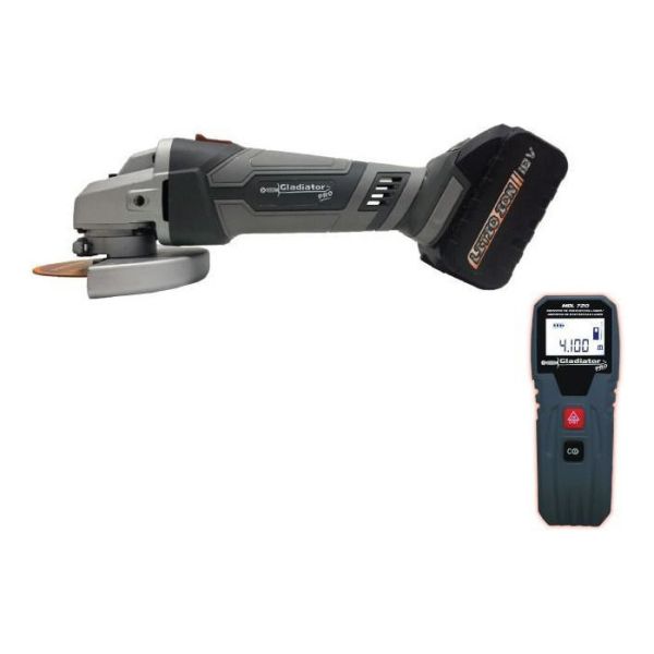 Amoladora Angular 4 1/2 18v+medidor Distancia Láser 20mts