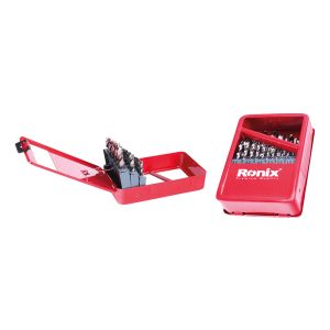 Caja Metalica De 25 Mechas De Alta Hss Ronix H15rh-5582