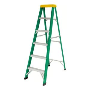 Escalera De Tijera Plegable Fibra De Vidrio Fts-6