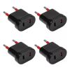 Adaptador Conatel Ficha Americana Negro Pack X 3 Kirkor - Imagen 3