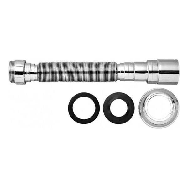 Sifón Cromado Universal Corrugado Hasta 72cm - Sas - Imagen 2