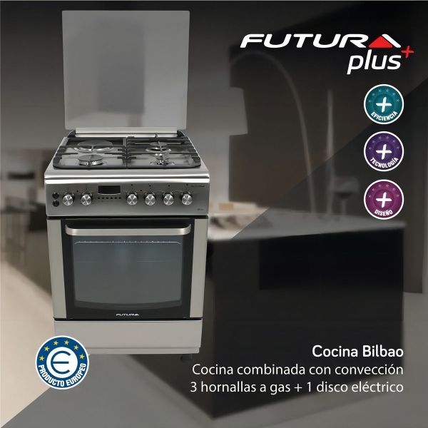 Cocina Combinada Futura Plus Fut-60-cm31x Bilbao - Imagen 2