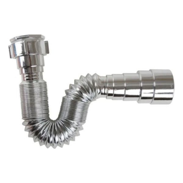 Sifón Cromado Universal Corrugado Hasta 72cm - Sas