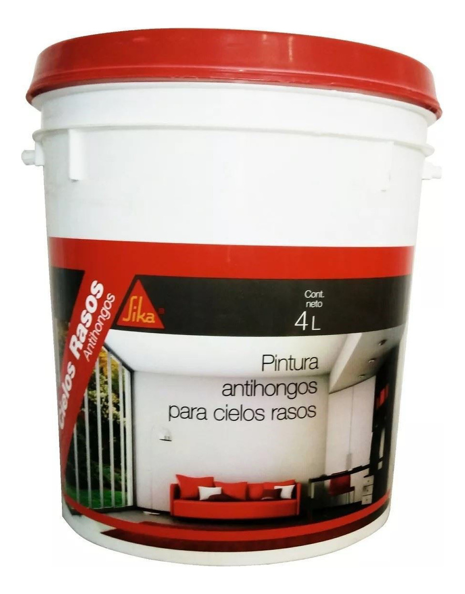 Pintura Interior Cielorraso Anti Hongo Sika 4 Lt Oferta