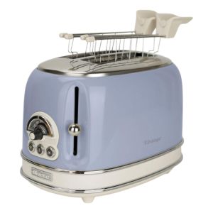 Tostadora Vintage Dos Panes Celeste-810w-ariete Italia 15505