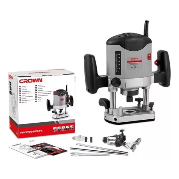 Router Fresadora Tupi 1050w 8mm Reforzado Crown Ct11012
