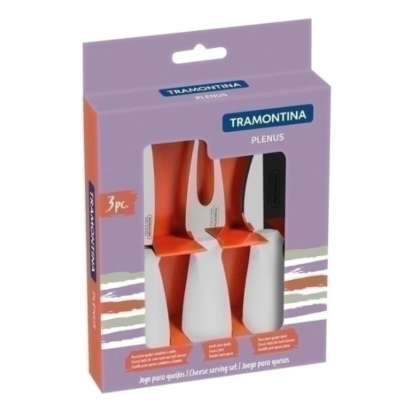 Jgo. 3 Utensilios Color Blanco Para Queso- Tramontina Tn9723 - Imagen 2