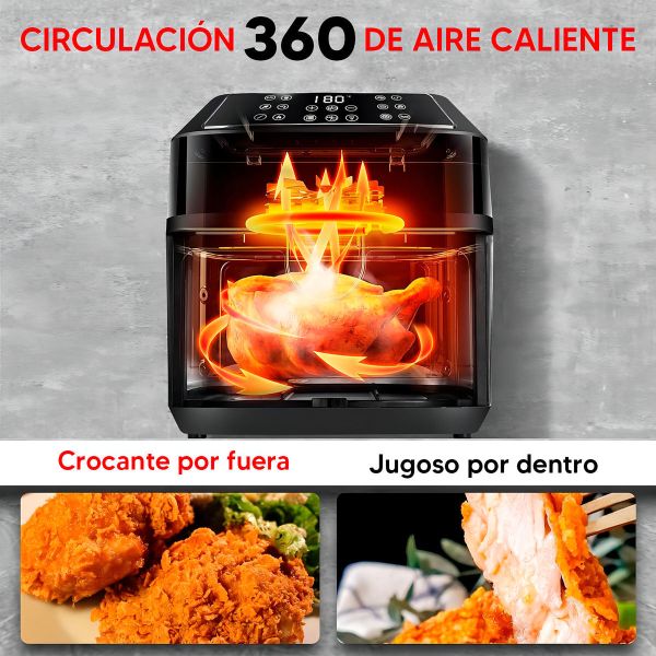 Freidora Sin Aceite Punktal Digital Pk-013 Fd Potencia 1700w - Imagen 4