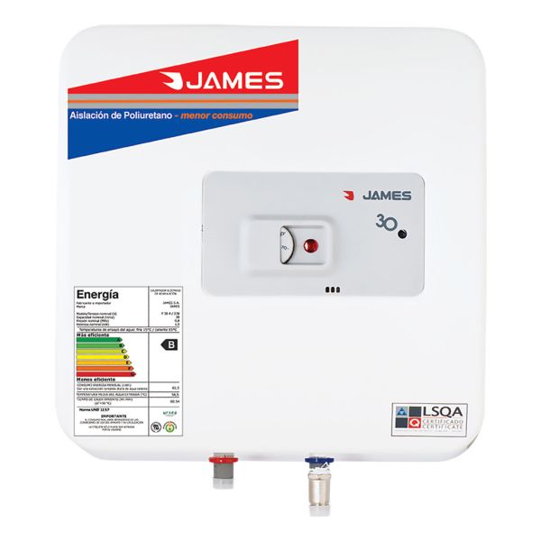 Termotanque James Prisma 30l - Tanque De Acero Prisma Oferta