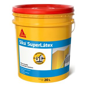 Pintura Paredes Lavable Sika Super Latex 20 Lt Oferta