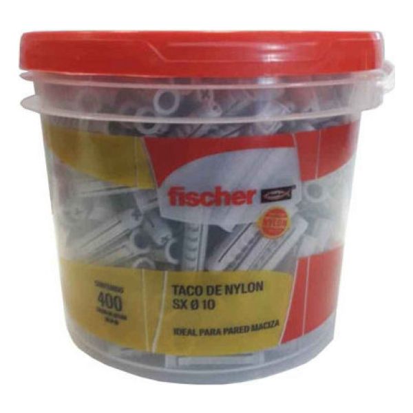 Tacos Fischer Sx Todo Tipo Materiales 10 Mm X 400 Unidades