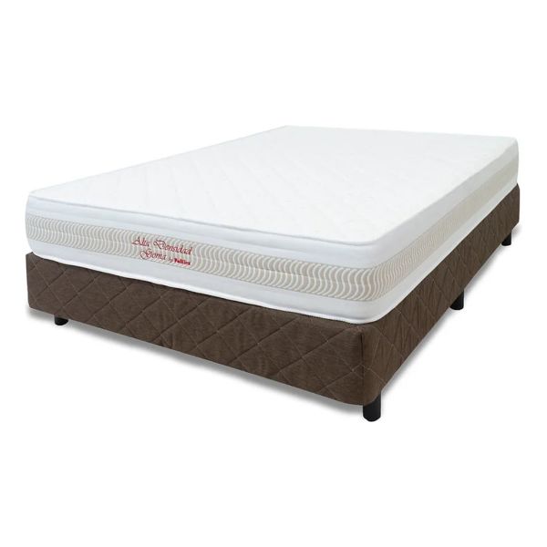 Sommier Poliflex King Modelo Alta Densidad Goma Comfort