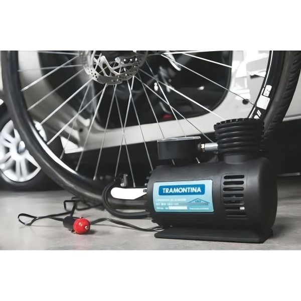 Compresor De Aire Inflador 12v Auto Bici Tramontina - Sas - Imagen 5