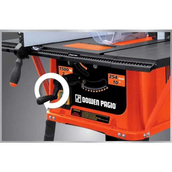 Sierra Circular De Pie Dowen Pagio Mesa Banco 1500w 254 Mm - Imagen 3