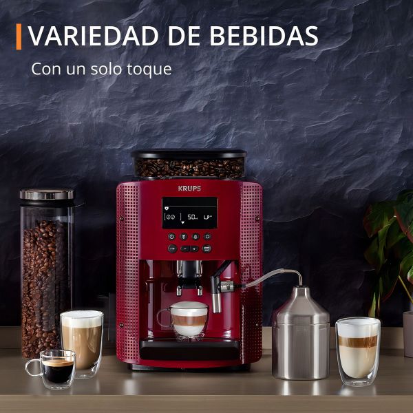 Cafetera Krups Automatic Espresso Essential Display Red - Imagen 5