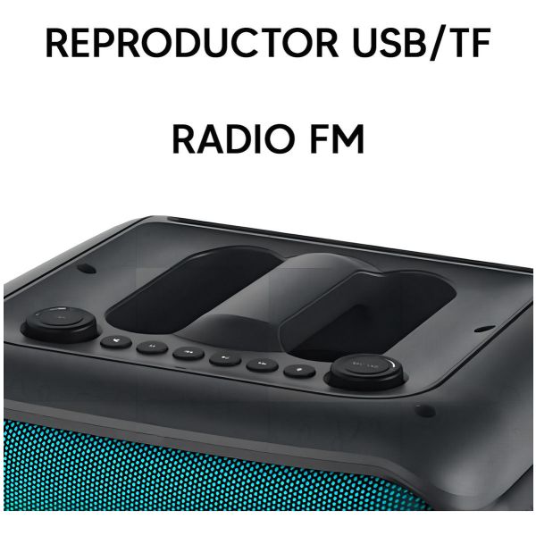 Parlante Xion Sdbox Con Bluetooth Negro 220v Kirkor - Imagen 5