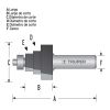 Broca Router Escalonada 1-1/8' Balero 10673 Kirkor - Imagen 3