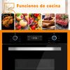 Horno De Empotrar Xion 76 Lts Digital Vidro Negro Kirkor - Imagen 5
