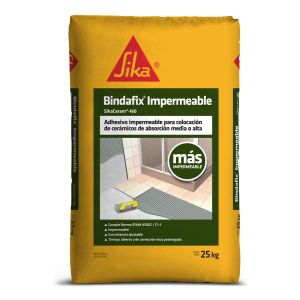 Adhesivo Para Cerámicas Sika Bindafix Impermeable 25 Kg