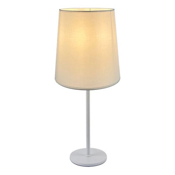 Portátil Mesa Metal Blanco C/pant. Tela E27 O250mm