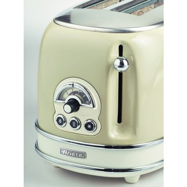 Tostadora Ariete 15503 Beige Vintage Con Pinzas - Imagen 2