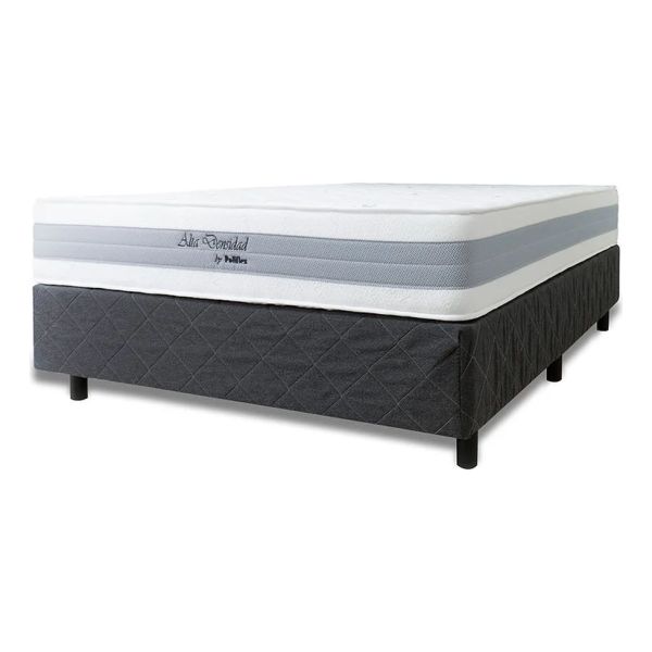 Sommier Poliflex 2p Modelo Alta Densidad Comfort 140x190