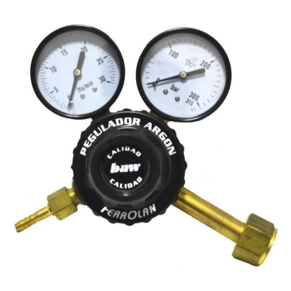 Manometro Regulador Presion De Gas Argon Con 2 Relojes Kirko