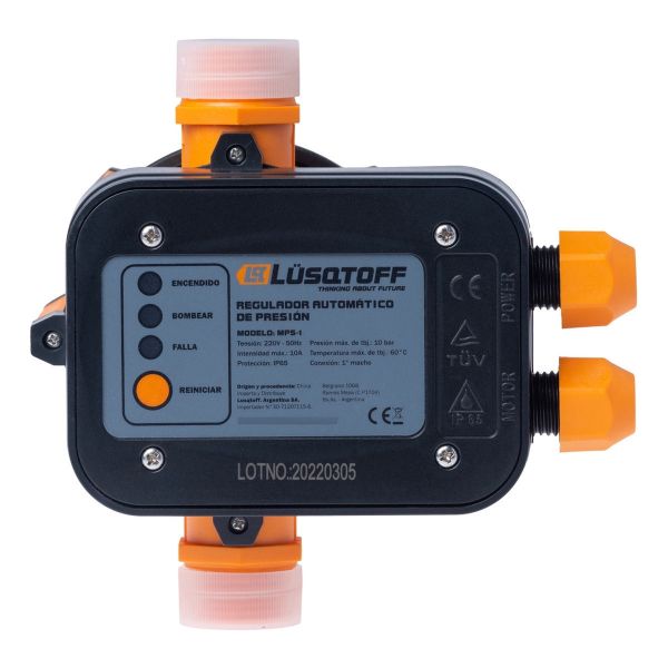 Control Regulador Presion Automatico Bomba De Agua Lusqtoff - Imagen 2