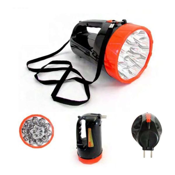 Linterna Foco De Mano 15 Leds Brillantes Recargable Kirkor - Imagen 3