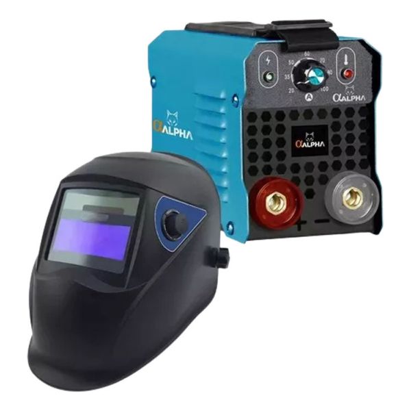 Kit Soldadora Inverter Alpha Pro 100amp +careta Fotosensible