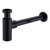 Sifón Bronce Cilindro Rígido Negro Mate Rimontti Kirkor