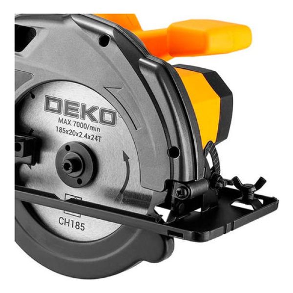 Sierra Circular Deko 7 1/4'' 1200w Dkcs12g185 Kirkro - Imagen 4